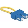 Adaptador loopback de fibra óptica DeLOCK 86920 SC UPC monomodo azul