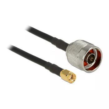 Cable coaxial DeLOCK 89466 10 m conector N macho conector SMA macho negro
