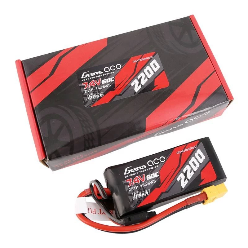 Batería Gens ace G-Tech 2200mAh 7,4V 60C 2S1P LiPo