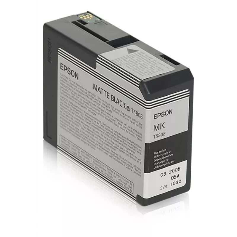 Cartucho de tinta Epson C13T5808 negro mate — Cartucho original Epson, negro mate