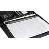 WEDO Business 67 9401 perforadora de bolsillo, 4 agujeros, capacidad de perforación 3 mm, plástico con carril metálico, negro