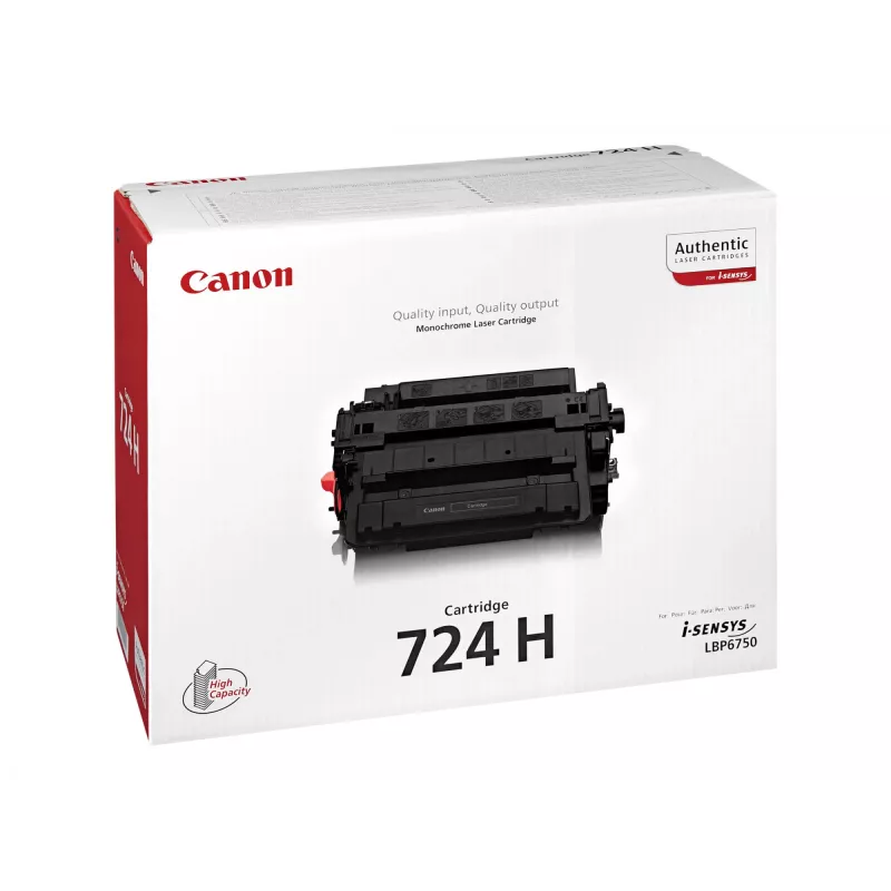 Cartucho de tóner Canon CRG-724H, 1 ud., original, negro