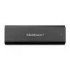 Qoltec 50312 carcasa para SSD M.2 NVMe, USB Type-C, negra