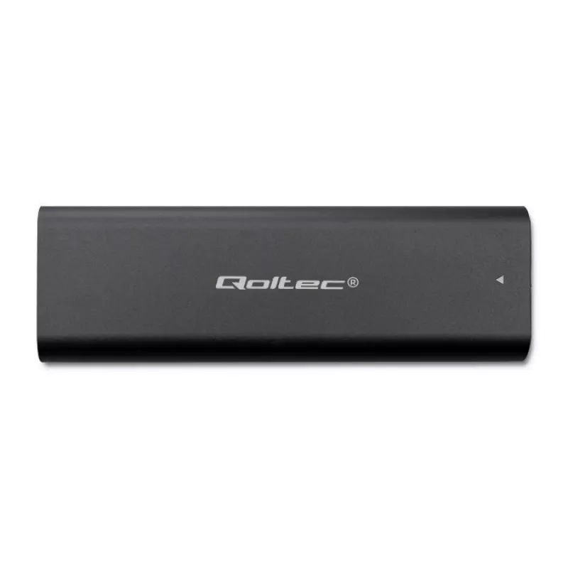 Qoltec 50312 carcasa para SSD M.2 NVMe, USB Type-C, negra