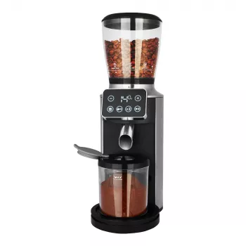 Molino de café con muelas cónicas GASTROBACK Design Pro Touch 30 — muelas cónicas, depósito de café de 300 g, 150 W, negro/transparente