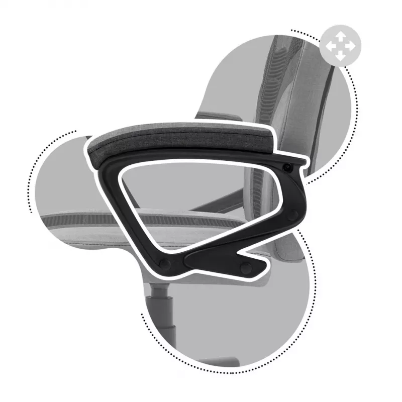 Silla gaming para niños Huzaro HZ-Ranger 1.0 gris Mesh, gris y negra