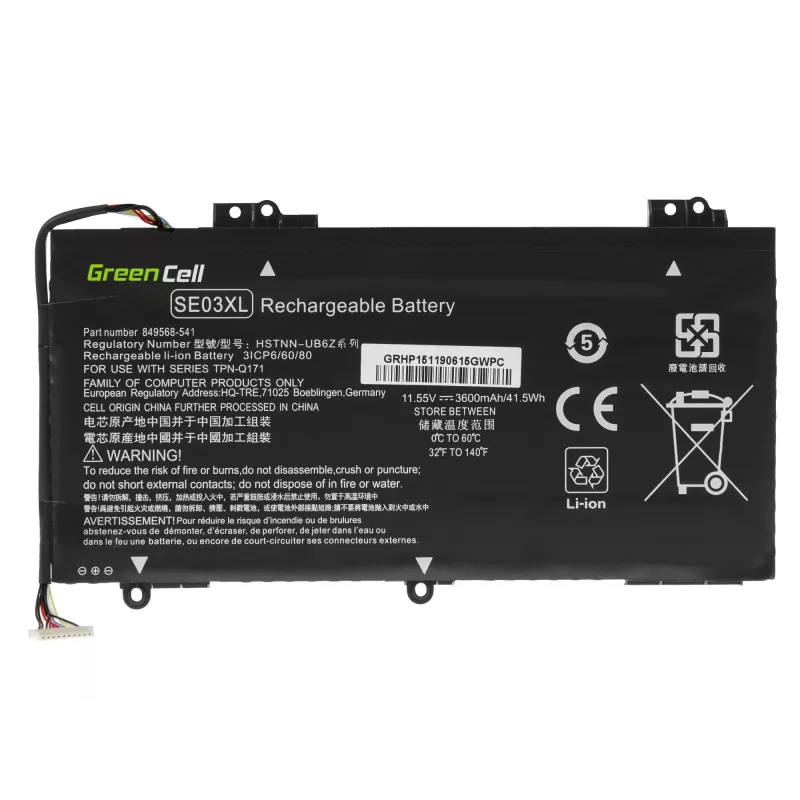 Batería para portátil SE03XL para HP Pavilion