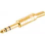 Conector macho jack estéreo ShiverPeaks 50200-G 6,3 mm conector macho de metal dorado