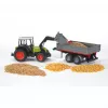 Tractor de juguete Bruder Claas Nectis 267 F con remolque basculante