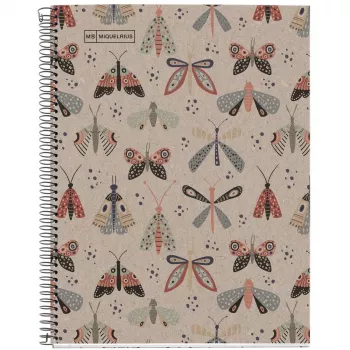 Bloc de notas Miquelrius DISEÑO MARIPOSA Reciclado A4 80 hojas (envío por agencia)