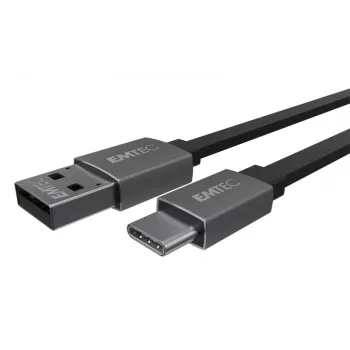 Cable USB Emtec T700C 1,2 m USB A a USB C negro