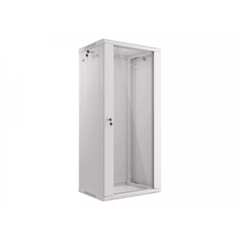 Armario rack Lanberg WF01-6427-10S 27U de pared blanco