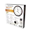 Reloj de pared mecánico ESPERANZA Los Angeles EHC015W — redondo 30 cm, blanco y negro, AA 1,5 V