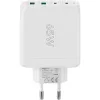 Goobay 64818 cargador para dispositivos móviles auriculares - portátil - smartphone blanco AC carga rápida interior (64818)