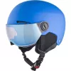 Casco ALPINA ZUPO VISOR QLite — casco de esquí para niños, carcasa rígida, 54–58 cm, visor integrado, Run System Ergo Snow