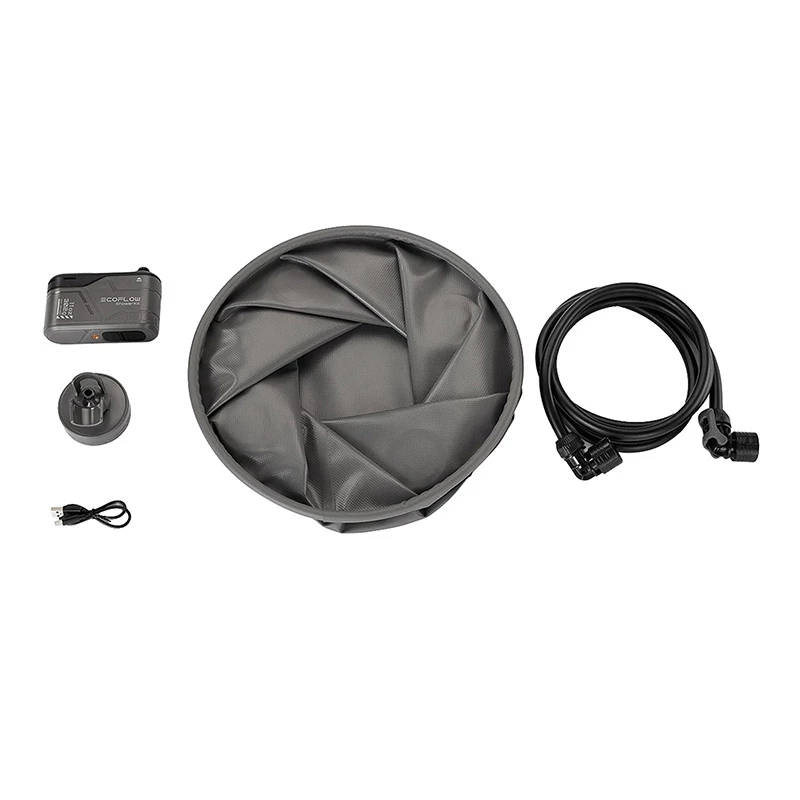 Conjunto de ducha EcoFlow EFA-SHOWERKIT diseño portátil con regulador de caudal de agua
