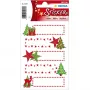 Papel de regalo Herma 15257 – estampado de estrellas y abetos, rollo