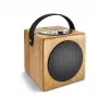 Altavoz portátil con diseño de madera WAVEMASTER KidzAudio 61002 — reproductor de audio compacto para niños