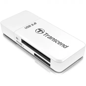 Lector de tarjetas USB 3.1/blanco TS-RDF5W Transcend