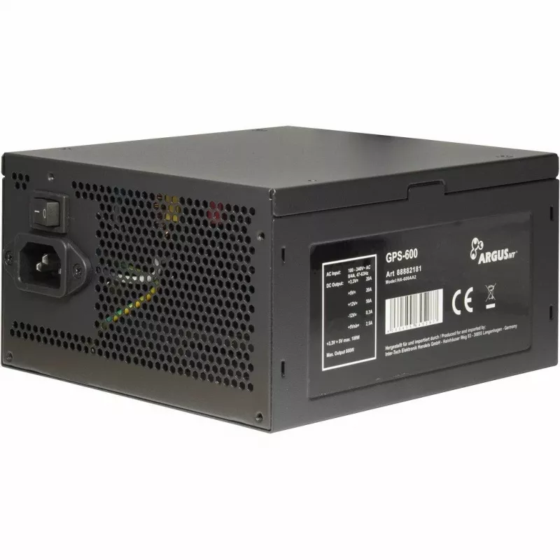 Fuente de alimentación Inter-Tech Argus GPS-600 600W 80+ Gold