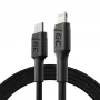 Green Cell PowerStream KABGC07 cable USB-C a Lightning, 1 m, PD, Apple MFi, negro