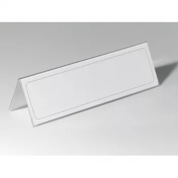 Placa identificativa no metálica Durable 8053-19 transparente