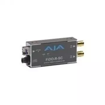 AJA FiDO-R-SC fibra SC a SDI de un canal con doble salida SDI - extensor de vídeo - 1310 nm