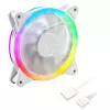 Sharkoon Shark Blades PWM RGB ventilador de caja de 120 mm, 400–1400 rpm, blanco