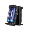 Cargador de baterías Li-Ion de doble ranura XTAR para celdas 18650, entrada USB-C, 2 ranuras, negro, indicadores LED