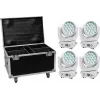 Set de luces LED EUROLITE TMH-X4 White – 4 focos con maletín de transporte y ruedas