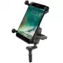Soporte grande para movil RAM Mounts X-Grip con base para tubo de horquilla de moto