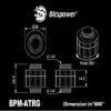 Extensor giratorio BitsPower Artemis negro mate — BPM-ATRG-MB