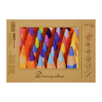 Cuaderno de dibujo SMLT, A4, 120 g, encolado (30) 0708-209