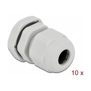 Prensaestopas DeLOCK 60195 gris plástico 10 uds.
