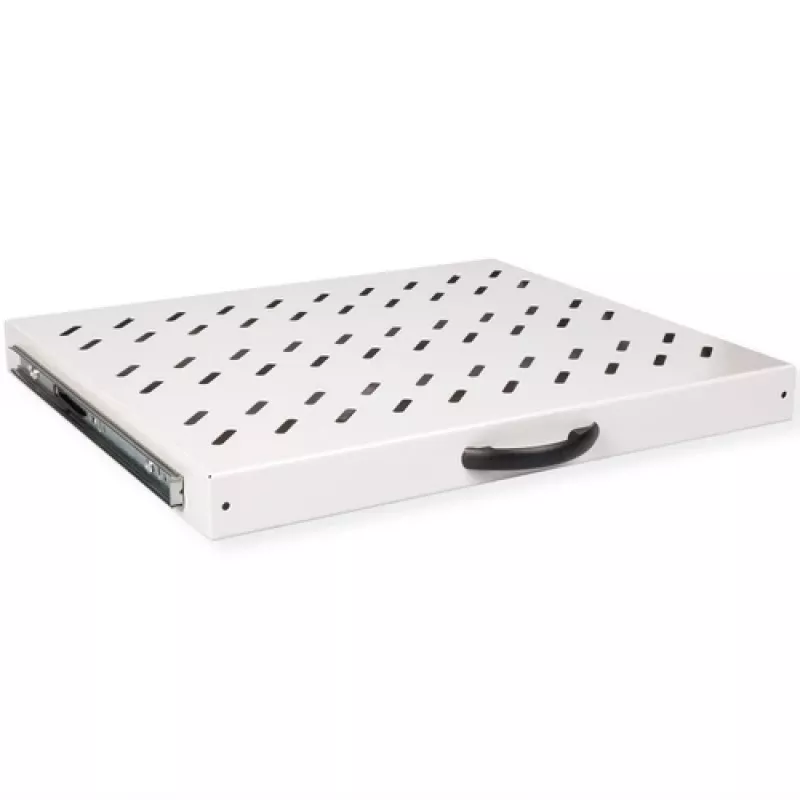 Bandeja rack extraíble ROLINE 26.21.0275 — 1U extraíble 25 kg, 35 cm de profundidad, gris