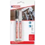 Rotulador Edding 750 negro blanco 2 uds.