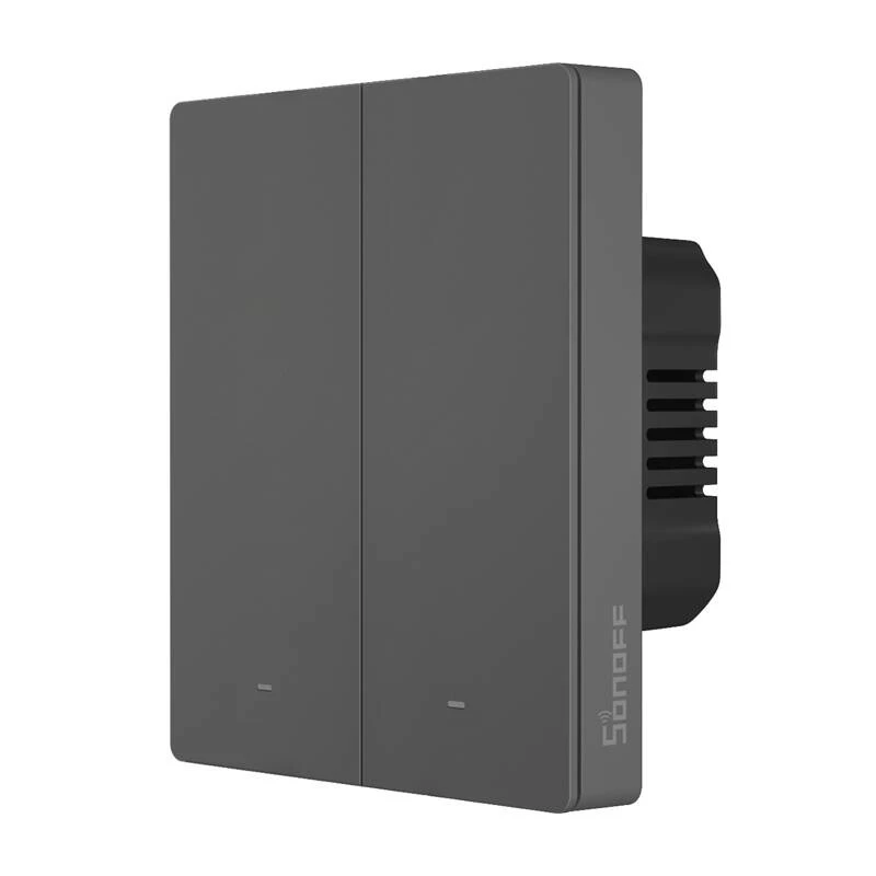 Interruptor de pared Wi-Fi Sonoff M5-2C-80, 2 circuitos, modelo M5-2C-80