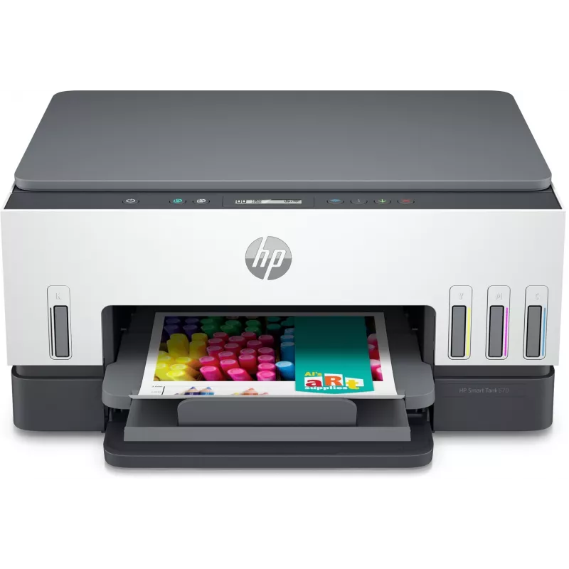 Impresora multifunción HP Smart Tank 670 — Thermal Inkjet, color, A4, Wi‑Fi/Bluetooth, dúplex, 4800x1200 DPI