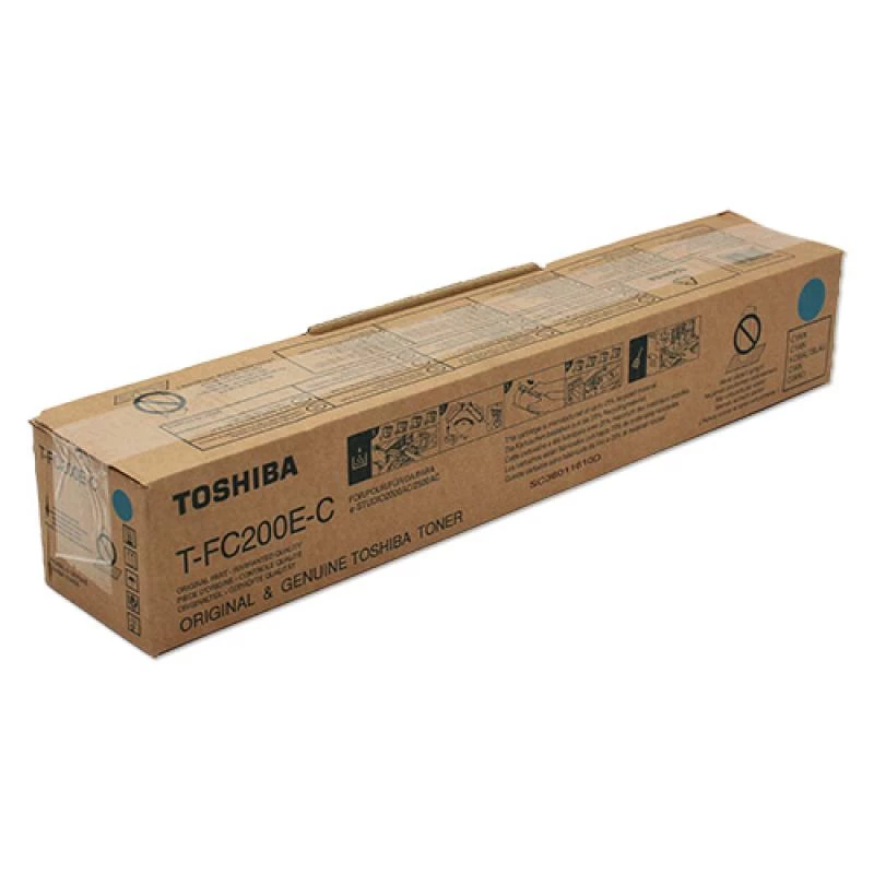 Toshiba T-FC200EC cartucho de tóner, cian (6AJ00000119/6AJ00000259), para e-Studio 2500AC