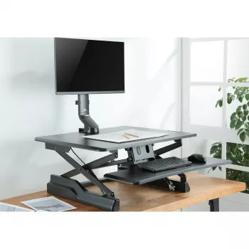 Soporte de monitor Maclean MC-853 para 1 pantalla, soporte de mesa con soporte de mesa para ordenador de 17 a 32