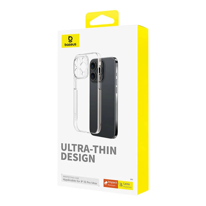 Funda para móvil para iPhone 15 ProMax Baseus OS-Lucent Series (transparente)