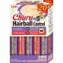 INABA Churu control de bolas de pelo receta de atún y pollo - snacks para gatos - 20x14 g