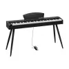 Piano digital Kruger & Matz KMDP-45P-BK — acabado negro mate, teclas contrapesadas