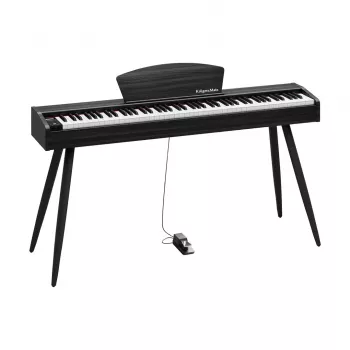 Piano digital Kruger & Matz KMDP-45P-BK — acabado negro mate, teclas contrapesadas