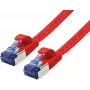 VALUE Cable de parcheo Cat.6A (clase EA) FTP, extraplano, rojo, 1 m (21.99.2121)