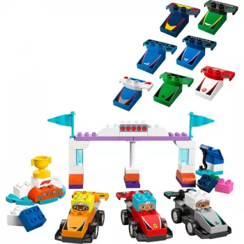 LEGO DUPLO 10445 Coche de carreras y piloto del equipo F1