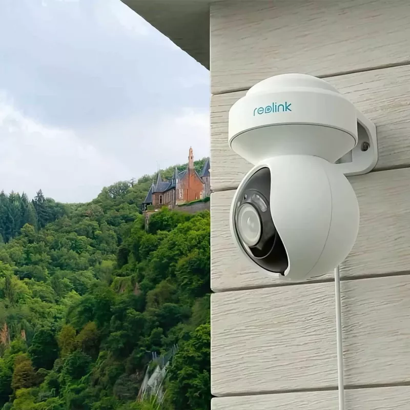 Reolink E Serie E540 - Cámara WiFi exterior 5MP, detección de personas/vehículos/animales, giro e inclinación, zoom óptico 3x