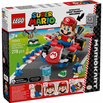Juguete de construcción LEGO 72043 Super Mario Interactivo Mario Kart con kart estándar