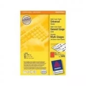 Etiqueta autoadhesiva para impresora AVERY 3470 Rojo 210 x 297 mm