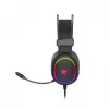 Auriculares gaming Havit RGB negros 2016D con cable y diadema